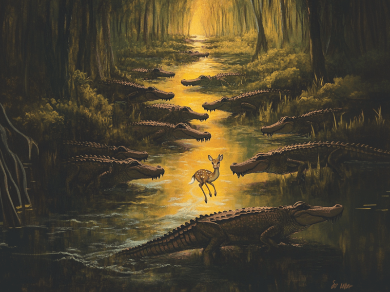 How The Deer Tricked the&nbsp;Crocodiles